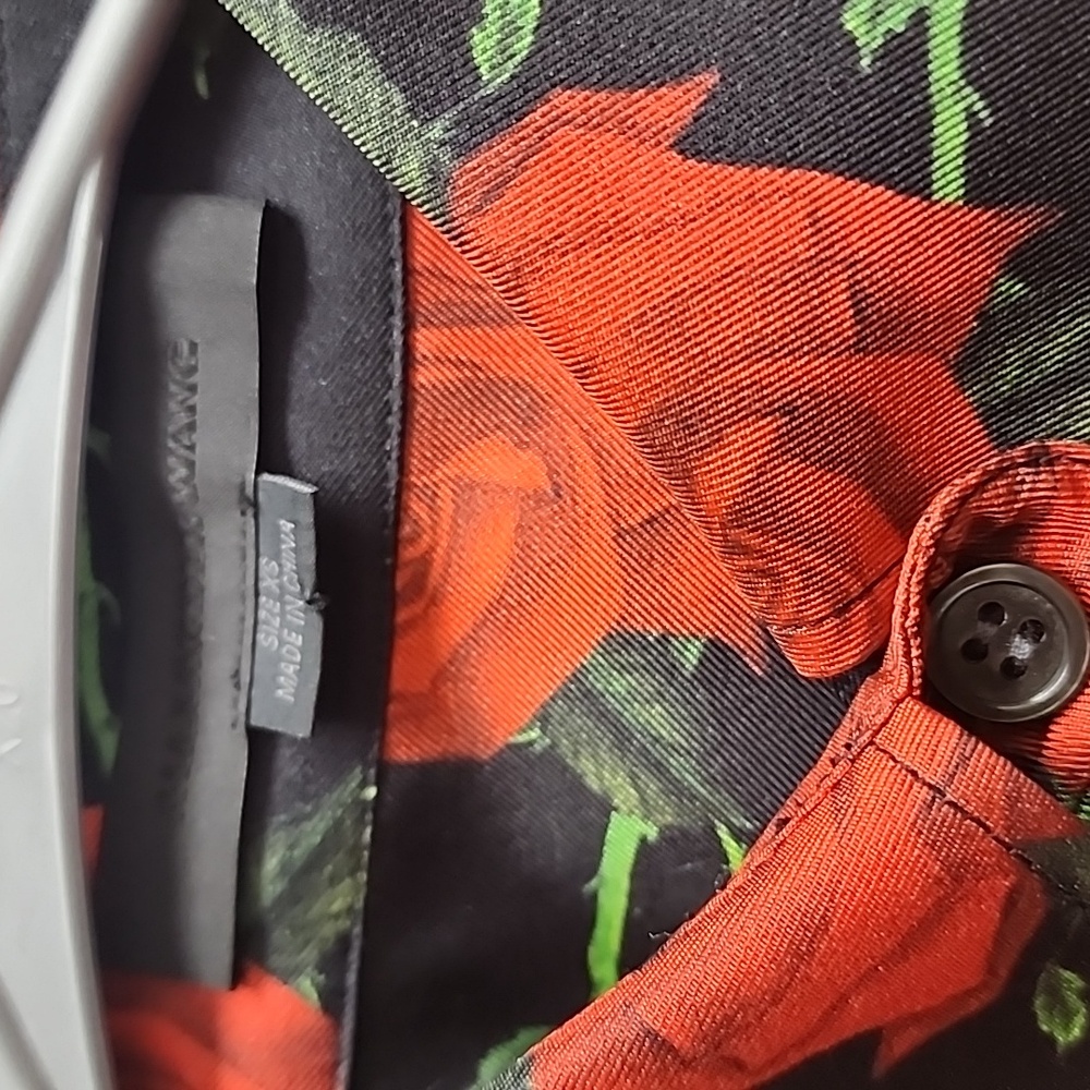 Alexander Wang rose print slit sleeve top - Picture 3 of 4